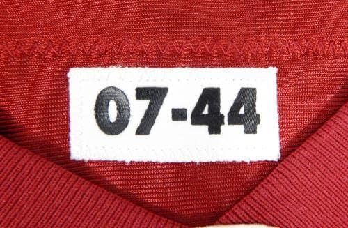2007-ben a San Francisco 49ers Vickiel Vaughn 31 Játék Kiadott Piros Mez 44 DP37125 - Aláíratlan NFL Játék Használt Mezek