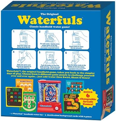 PlayMonster Az Eredeti Waterfuls — Klasszikus Kézi Víz Játék! — Just Add Water — Most a 6 Játék Lehetőségeket