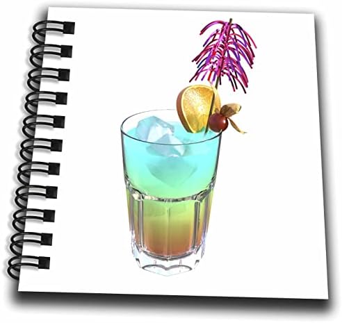 3dRose Boehm Grafika Italok - Paradicsom Koktél alkoholtartalmú ital - Rajz Könyvek (db_357646_2)
