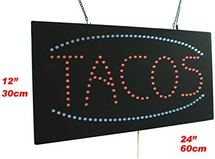 Taco Jel, TOPKING Signage, LED Neon Nyitott, Bolt, Ablak, Bolt, Üzlet, Kijelző, Megnyitó Ajándék