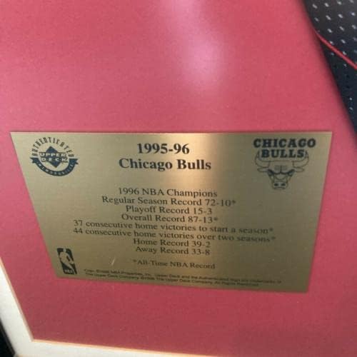 Michael Jordan 72-10 Aláírt 1995-96 Pro Cut Chicago Bulls Jersey PSA DNS & uda vagy - Dedikált NFL Mezeket