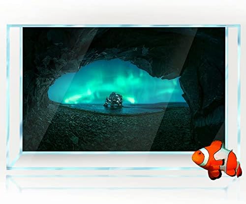 Akvárium Háttér 3D Aurora Borealis-Barlang HD Nyomtatás Háttérkép akvárium Hüllő Élőhely Háttér Dekoráció PVC Táj, Poszter,