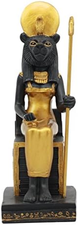 Ebros Klasszikus Egyiptomi Istenek vagy Istennők Ül A Trónon Szobor Istenek Egyiptom Uralkodója az Emberiség Díszítő Figura