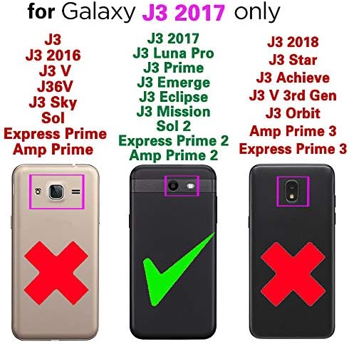 Kompatibilis a Samsung Galaxy J3 Luna Pro J 3 Miniszterelnök 2017 Jelennek 3J Napfogyatkozás Küldetés Tárca Telefon Esetében