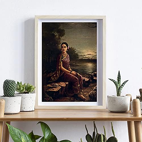 Raja Ravi Varma - Radha A Holdfényben Poszter Nyomtatása Régi Festmény, Poszterek, Nyomatok, Vászon Festmények Wall Art Dekoráció
