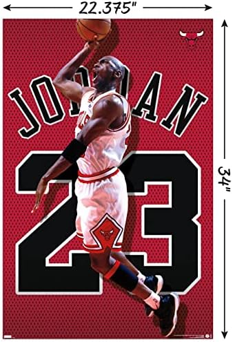 Tendenciák a Nemzetközi Michael Jordan - Jersey Fali Poszter, 22.375 x 34, keret nélküli Változat