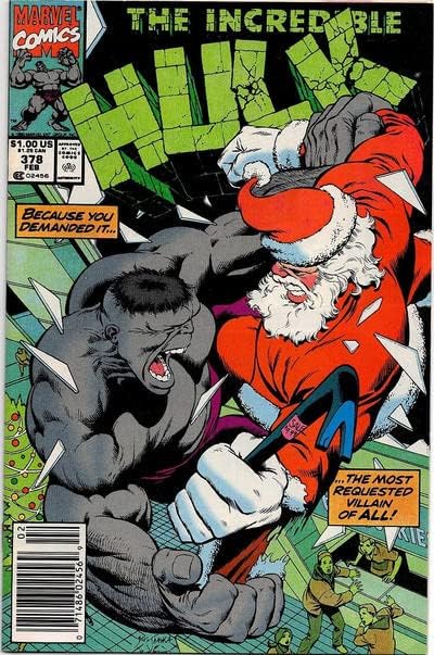 A hihetetlen Hulk, A 378 (Újságos) VF ; Marvel képregény | Santa Claus Peter David