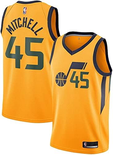 Outerstuff Donovan Mitchell Utah Jazz 45 Sárga Gyerekek 4-7 Nyilatkozat Kiadás Jersey