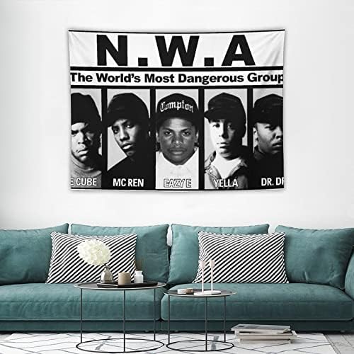 YWVWY NWA a Legnagyobb Hip-Hop Rapper Csoport Gobelin Plakátok Műalkotások Poliészter Szoba Esztétikai Fal Művészi Nyomatok