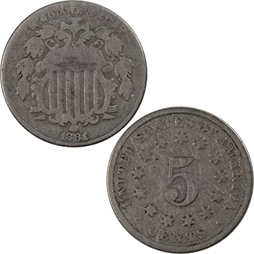 1881 Pajzs Nikkel 5 centest G Jó 5c MINKET Típus Érme SKU:I3762