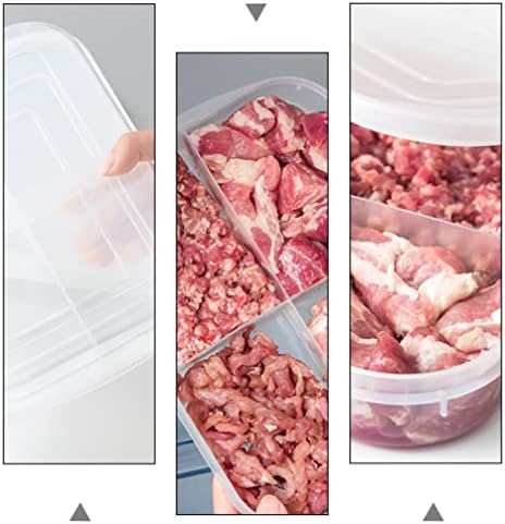 Cabilock Élelmiszer-Tároló Konténer Hűtő Box: Gombóc Szervező Konyha, Hűtőszekrény Fagyasztó Szervezet 2db