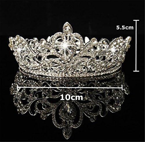 wiipujewelry Wiipu Luxus Arany-Hang Csepp Királynője Szépségverseny Bál Kristály Esküvői Menyasszonyi Tiara Korona(A1072)