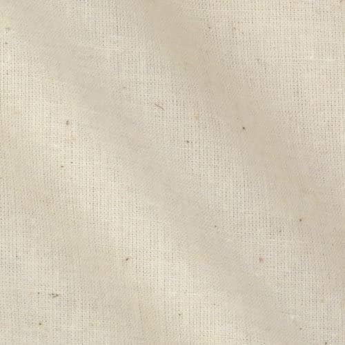 Muszlin Anyag/Textil Fehérítetlen - Izolálása Szövet - Természetes 10 Méter, Közepes Tömeg - Pamut (60-63n. Széles)