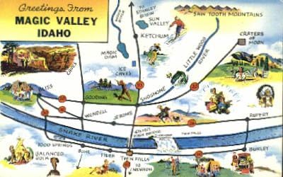 Mágikus Valley, Idaho Képeslap
