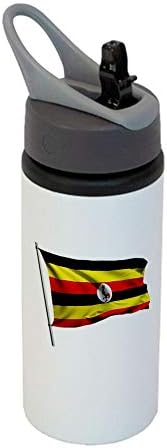 ExpressItBest 22oz Sport Üveg - Zászló Uganda (Ugandai) - Sok Lehetőség