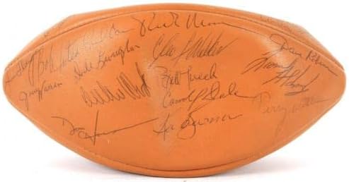 1968-70 Green Bay Packers Csapat Aláírt Hivatalos NFL Pete Rozelle Labdarúgó 49 - Dedikált Focilabda