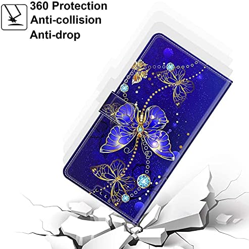 Esakycn Samsung Galaxy S23 Ultra 5G Flip tok, PU Bőr Folio Flip Design Kártya Slot Csuklópántot Ütésálló Kitámasztó Mágneses