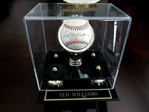 Ted Williams, a Boston Red Sox Hof Aláírt Auto Vintage 60-70 Baseball Szövetség Esetben - Dedikált Baseball