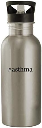 Akar beszélni velem Ajándékok asztma - 20oz Rozsdamentes Acél Hashtag Kerti Víz Üveg, Ezüst