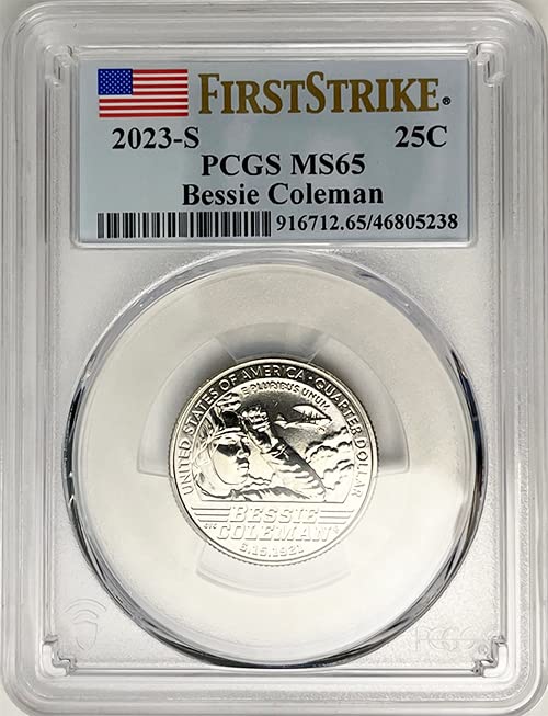 2023 S BU-Amerikai Nők Negyede Bessie Coleman Negyed MS 65 Első Csapás Címke PCGS