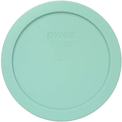 Pyrex 7201-PC-Tenger Üveg Kék/Zöld Kerek Műanyag Élelmiszer-Tároló Csere Fedél, Made in USA - 4 Pack