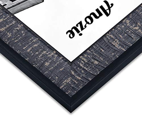 Anozie 8X10 Képkeretek (4pack,Elefántcsont Fekete) HD Igazi Üveg Asztallap & Fali Dekoráció-Lóg Hardver Tartalmazza
