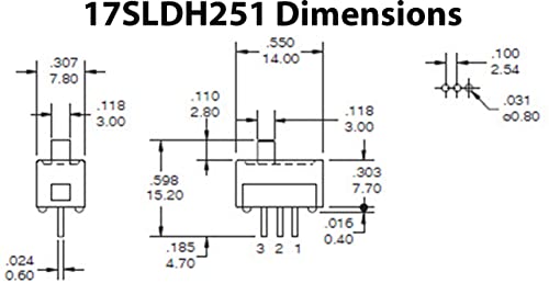 H251 Dia Kapcsoló SPDT - PC Vezet (Egy bistabil) - EX ELECTRONIX EXPRESS