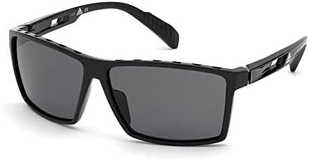 Napszemüveg Adidas Sport SP 0010 01D Fényes Fekete/Füst Polarizált Lencsék