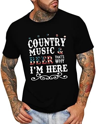 UBST Hazafias Rövid Ujjú T-shirt Férfi ruházat, Nyári Amerikai Zászló Betű Nyomtatás Sleeve Alkalmi Laza Divat Póló Maximum