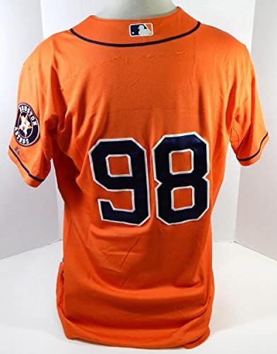 2013-19 Houston Astros 98 Játék Használt Narancssárga Mez Név Lemez Eltávolítása 46 DP23621 - Játék Használt MLB Mezek