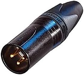 Neutrik NC3MX-B 3-Pin M Kábel MT XLR, Fekete, Arany Kapcsolatok