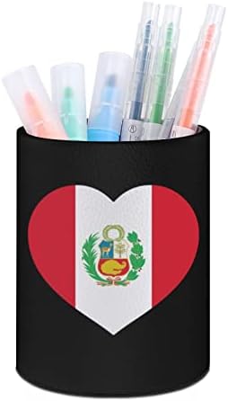 A szerelem Peru Szív Nyomtatott tolltartó, Ceruza Kupa Asztal Szervező Smink Kefe tartó Kupa Haza Osztályteremben Iroda