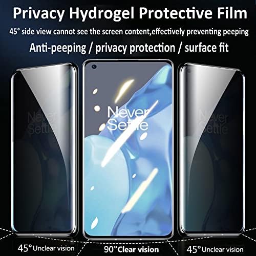 YiiLoxo Hidrogél Film Privacy Screen Protector Kompatibilis a Szuper 10 Pro 5G [Anti-Spy] Nagy érzékenységű Puha Védőfólia