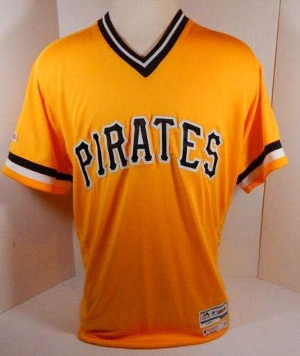 2019 Pittsburgh Pirates Brandon Waddell Játék Kibocsátott Sárga trikót 79 TBTC 150 - Játék Használt MLB Mezek
