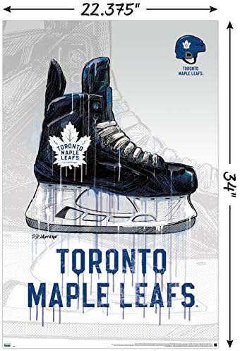 Tendenciák a Nemzetközi NHL-Toronto Maple Leafs - Drip Skate 20 Fali Poszter, 22.375 x 34, Poszter & Mount Csomag
