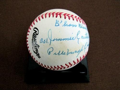Jimmie Crutchfield Fekete Bárók Crawfords Stat Aláírt Auto Vtg Onl Baseball Szövetség - Dedikált Baseball