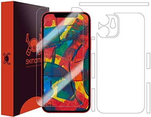 Skinomi Teljes Test Bőr Védő Kompatibilis Apple iPhone 12 Mini (5.4 inch)(képernyővédő fólia + hátlap) TechSkin Teljes Lefedettség