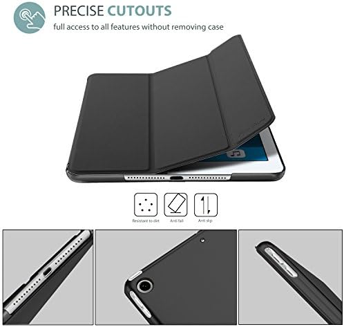 ProCase iPad Mini 1 2 3 Esetben(Régi Modell A1432 A1490 1455), Vékony, Könnyű Állvány Fedél Áttetsző Matt Vissza Okos Esetében