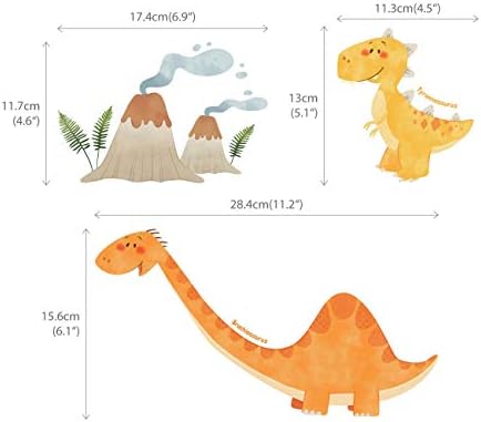 DECOWALL DS-8019 Dinoszauruszok Gyerekek Fali Matricák Fali Matricák Meghámozzuk, majd Bottal Cserélhető Fali Matricák a