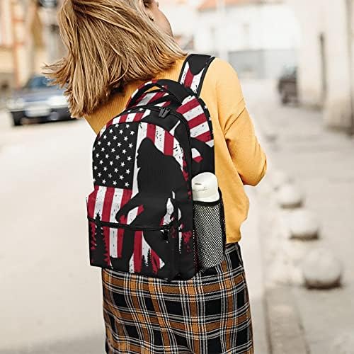Jeti-Amerikai Zászló Laptop Hátizsák Divat válltáska Utazási Daypack Bookbags Férfiak Nők