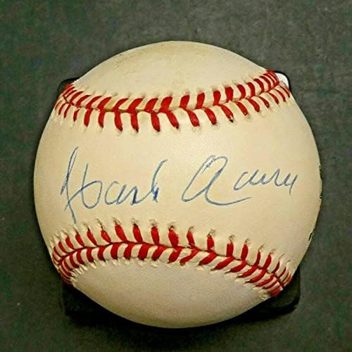 Hank Aaron HOF Aláírt 715 25 éves Baseball SZÖVETSÉG Teljes Levelet - Dedikált Baseball