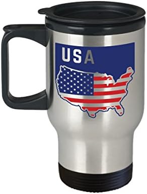 Amerikai Zászló | USA Zászló | Kávés Bögre | Amerikai Büszkeség | Bögre | Rozsdamentes