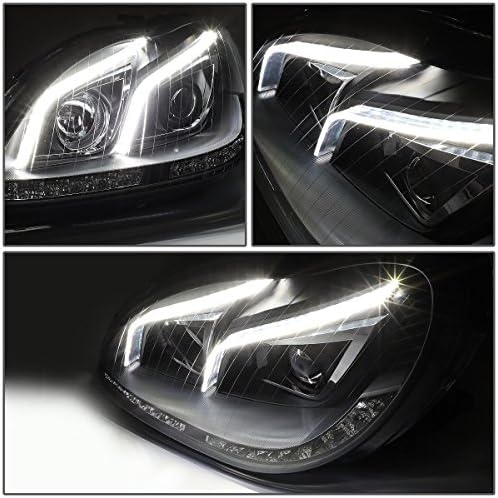 Auto-Dinasztia Fekete Ház Kettős LED DRL Amber lámpa Projektor Fényszóró Lámpa Kompatibilis a Mercedes-Benz S-Osztály W220