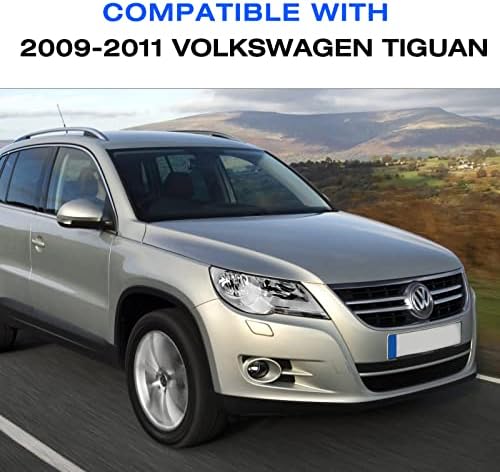 VehicleAid Halogén Fényszóró Szerelvény Kompatibilis 2009-2011 Volkswagen Tiguan w/o HID Szett Vezető, Utas Oldalán