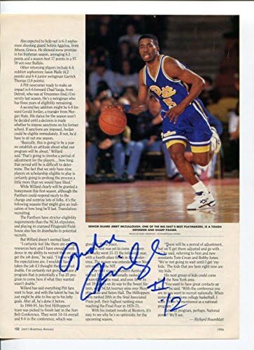 Andre Aldridge Pitt Pittsburgh Párducok Kosárlabda Aláírt Autogramot Mag Fotó - Dedikált Egyetemi Kosárlabda