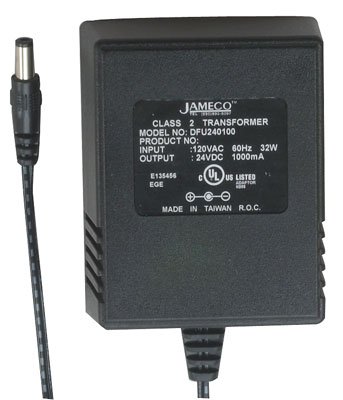 Jameco Reliapro DFU240100G2300 Tápegység Fali Adapter Transzformátor, 24W, 24 VDC, 1000 mA, 3.4 x 2.7 x 2.2 Méretű