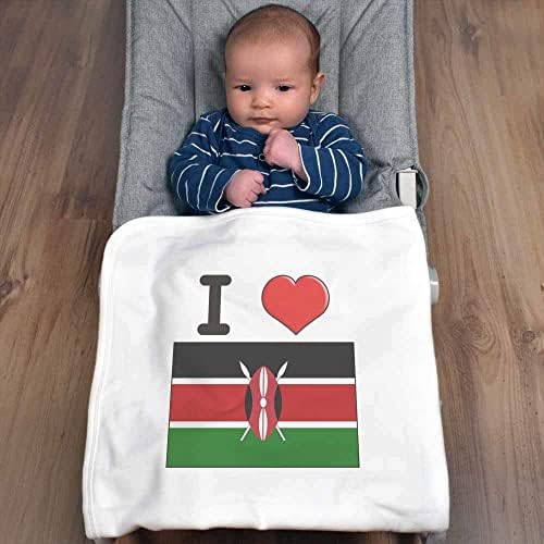 Azeeda 'Szeretem Kenya' Pamut Bébi Takaró / Kendő (BY00025732)