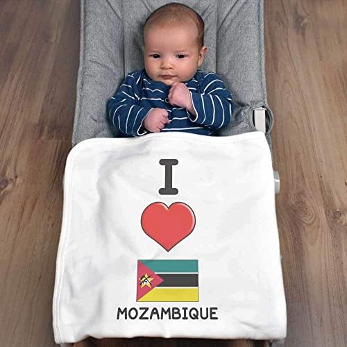 Azeeda 'Szeretem Mozambik' Pamut Bébi Takaró / Kendő (BY00025842)