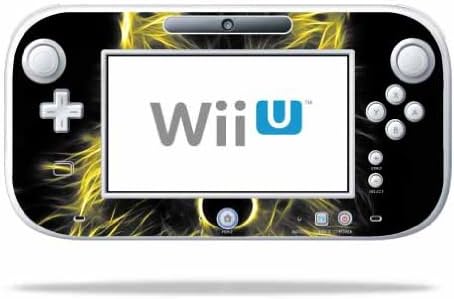 MightySkins Bőr Kompatibilis a Nintendo Wii U Gamepad Vezérlő wrap Matrica Bőr Neon Farkas