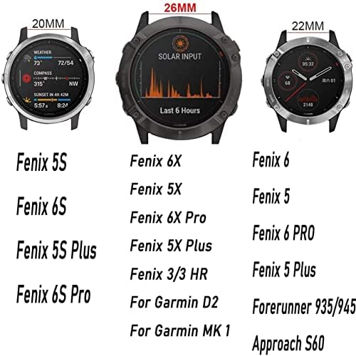 DFAMIN 20/22/26mm Watchband A Garmin Fenix 6 6 6X Pro 5 5X 5S Plusz 3HR 935 MK2 Szilikon Zenekar gyorskioldó Nézni Easyfit